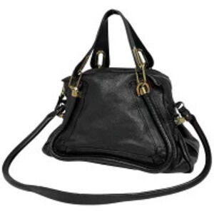 Chloe Paraty 2way Shoulder Bag Leather Black